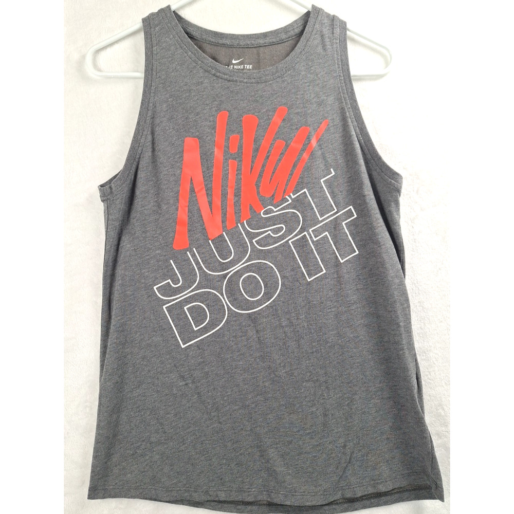 Nike T-Shirt Women's Medium Short Sleeve Blue W/ Pink Logo Tanktop